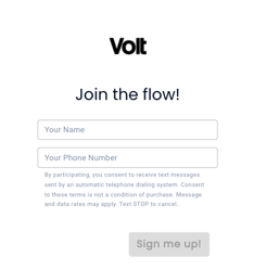 Volt Signup Form